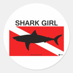 Shark Girl sticker