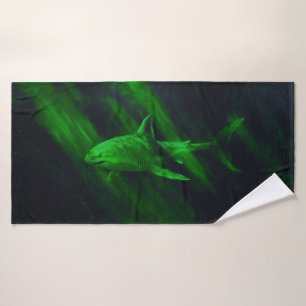 Shark Green 30 X 60 Bath Towel