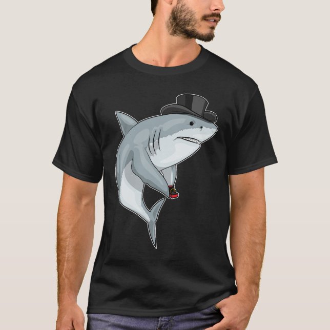 Shark Groom Wedding ring T-Shirt (Front)