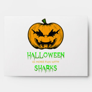 Shark Halloween Pumpkin Envelope