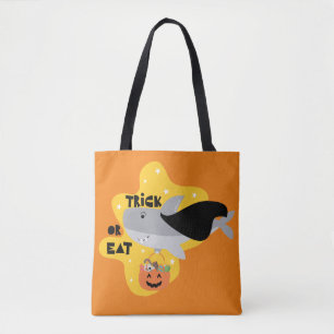 Shark  Halloween Treat Tote Bag