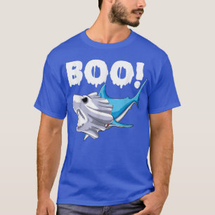Shark HalloweenBoo Ghost Shark Gift Boys Mens  T-Shirt
