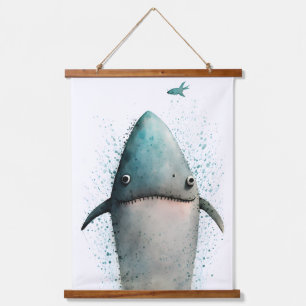 Shark hanging tapestry