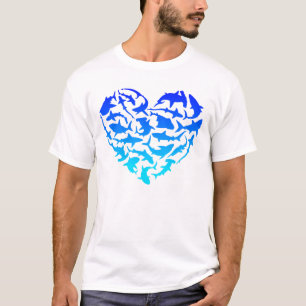 Shark Heart I Love Sharks Shark T-Shirt