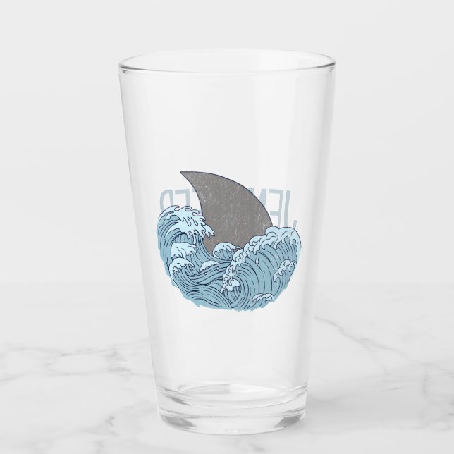 Shark illustration glass (Front)