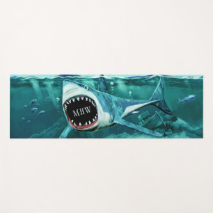 Shark Illustration yoga mat