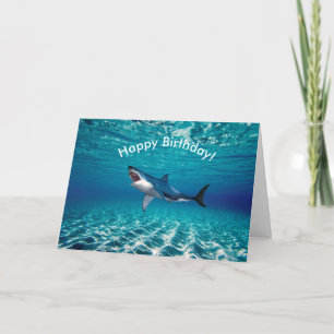 Shark image for Birthday greeting card