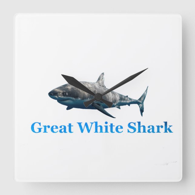 Shark image for Square-Wall-Clock Square Wall Clock (Front)
