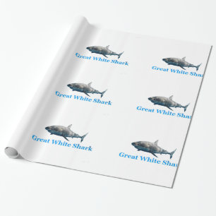 Shark image for wrapping-paper wrapping paper