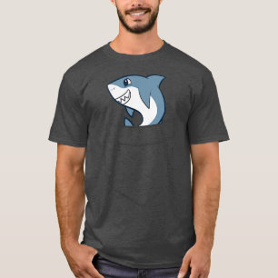 Shark In a Pocket Cute Pocket Shark  T-Shirt