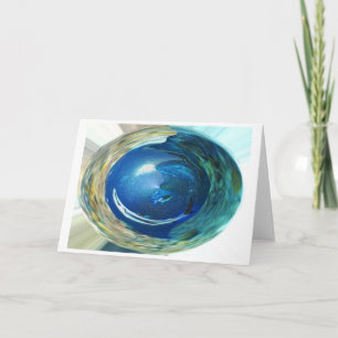 Shark in a whirlpool holiday card