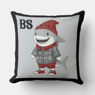 shark in Scottish Disguise – charming tartan shark Cushion