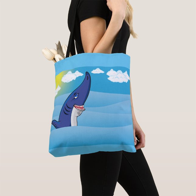Shark In The Ocean Tote Bag (Creator Uploaded)