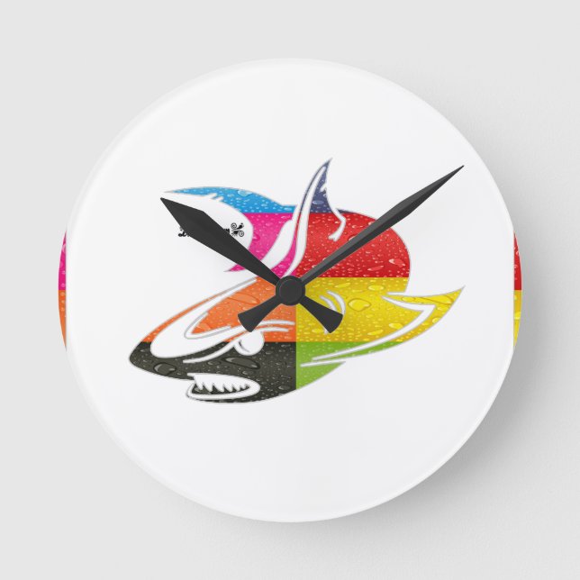 SHARK INCA MAYA DRCHOS.COM 08V CUSTOMIZABLE PRODUC ROUND CLOCK (Front)