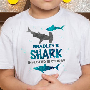 Shark Infested Any Age Birthday Party T-Shirt