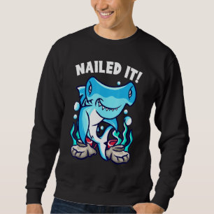 Shark Inspired Shark Related Shark Design 3 Sweatshirt