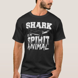 Shark Is My Spirit Animal Shark Fin Ocean Fish T-Shirt