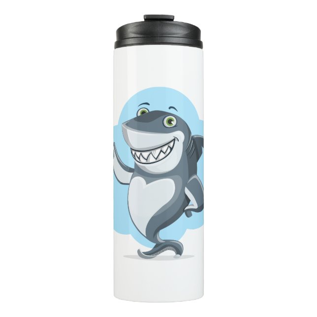 Shark Laughing Thermal Tumbler (Front)
