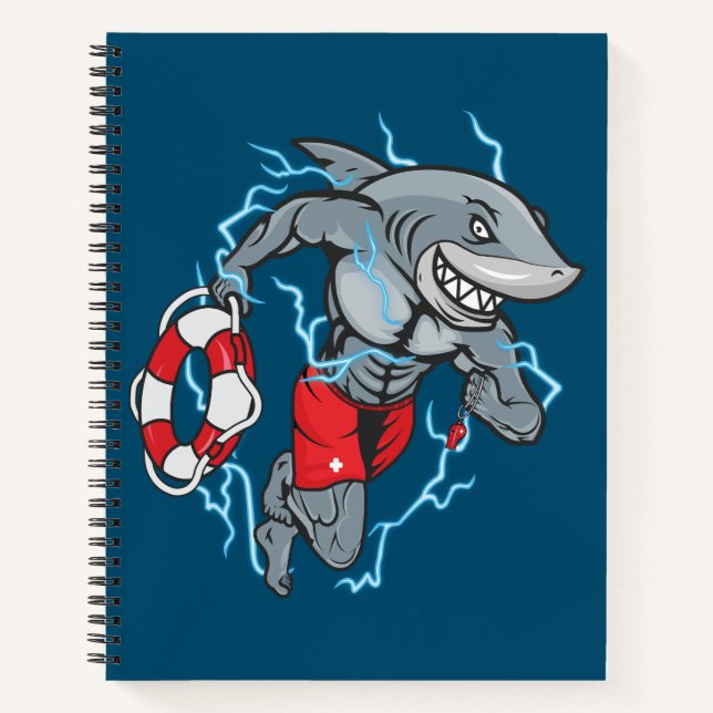 Shark Lifeguard Notebook (Front)