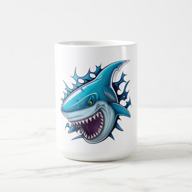 Shark logo T-Shirt Coffee Mug (Center)