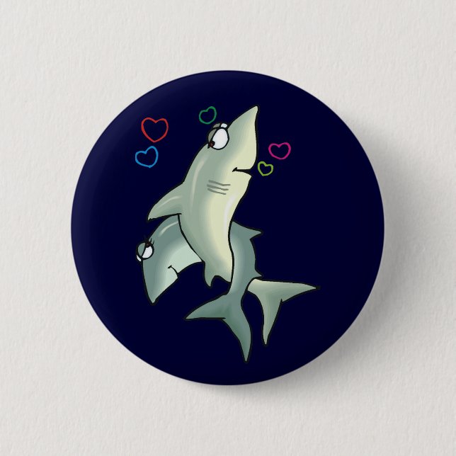 Shark Love Button (Front)