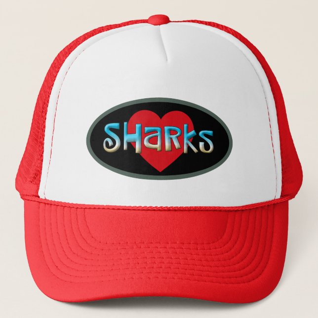 Shark Lover Trucker Hat (Front)