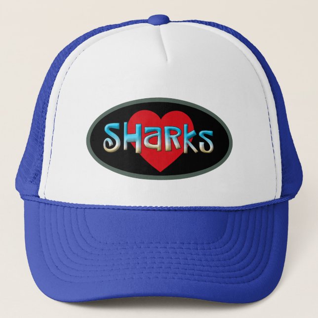 Shark Lover Trucker Hat (Front)