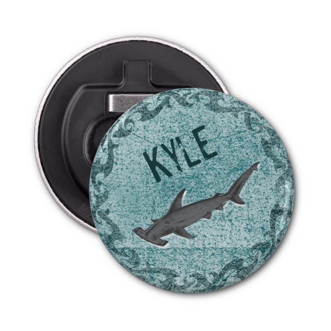 Shark -Monogram Beer Bottle Opener (Front)