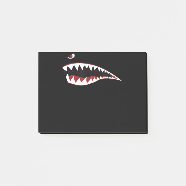 Shark Mouth Art Symbol - Gift For Shark Lover Post-it Notes (Front)