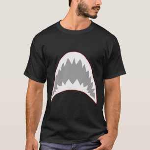 Shark Mouth Jaw Lazy Easy Costume For Halloween Pa T-Shirt