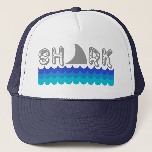 Shark Ocean Trucker Hat (Front)