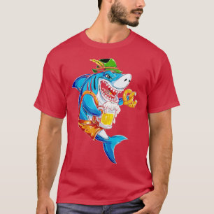 Shark Oktoberfest German Drinking Beer Festival Be T-Shirt
