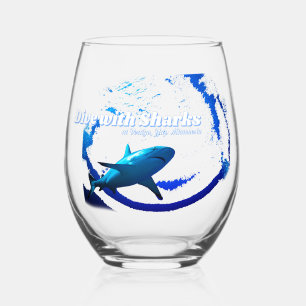 Shark on the wine glass