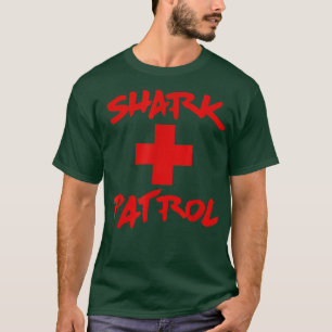 Shark Patrol Red Font  T-Shirt