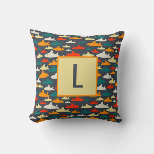 Shark Pattern Cushion