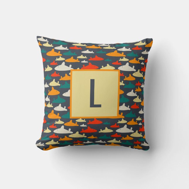 Shark Pattern Cushion (Front)