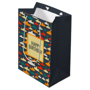 Shark Pattern Medium Gift Bag