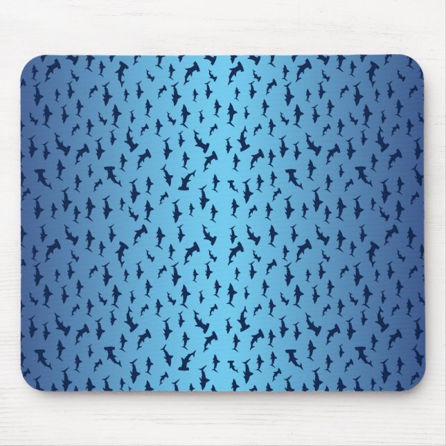 Shark PAttern Mouse Pad (Front)