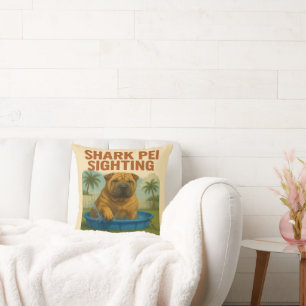 Shark Pei Sighting: Backyard Waters Edition Cushion
