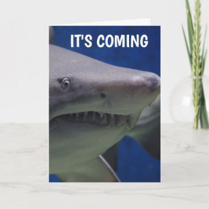 SHARK PHOTOGRAPHY FUNNY BIRTHDAY CARD