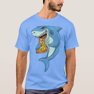 Shark Pizza Shark Eating Pizza Shark And Pizza  T-Shirt