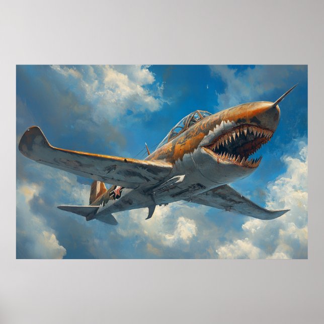 Shark Plane Poster (Front)