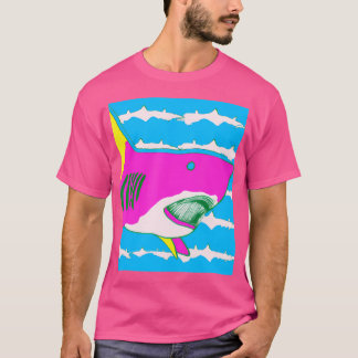 Shark Pop Art Great White Shark Scuba Diving T-Shirt
