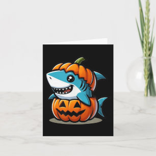 Shark Pumpkin Halloween Costume  Card