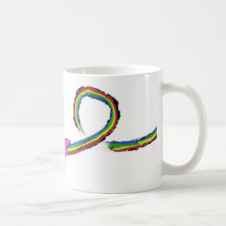 Shark RAinbow Throw-up Coffee Mug