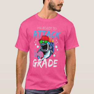 Shark Ready To Attack 2nd Grade Boys Back To Schoo T-Shirt