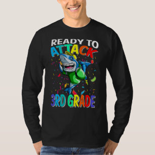 Shark Ready To Attack 3rd Grade Back To School Boy T-Shirt