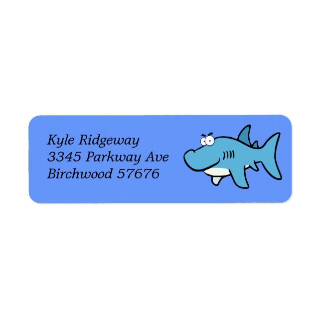 Shark  Return Address Label (Front)