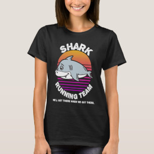 Shark Running Team Kids Men Women T-Shirt