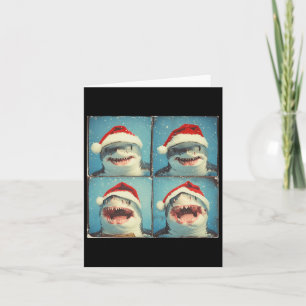 Shark Santa Ocean Animal Photography Christmas Sha Card